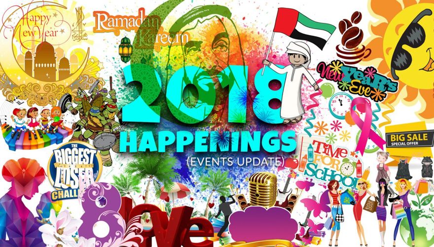 2018 Happenings* (Events Update)