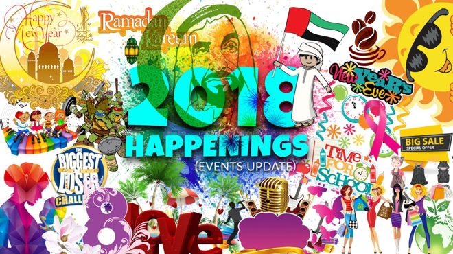 2018 Happenings* (Events Update)