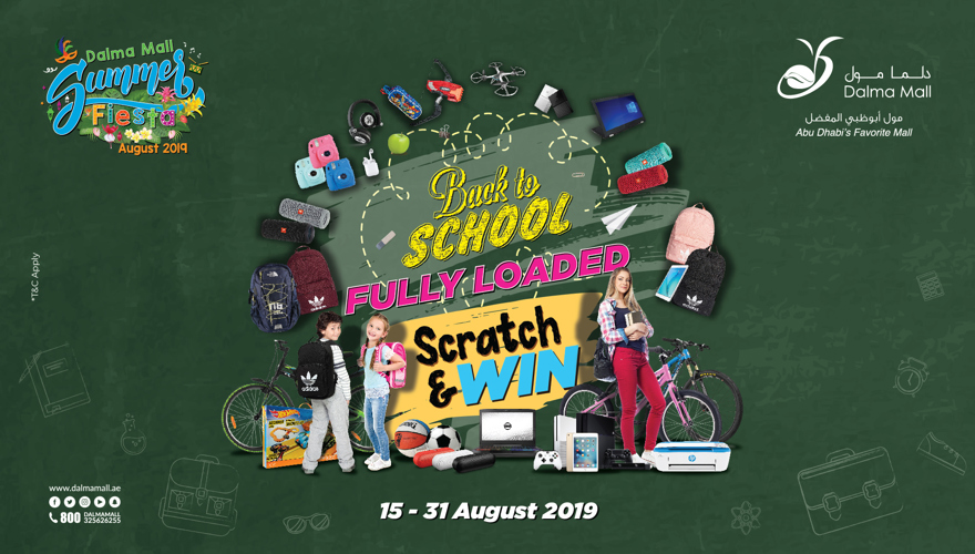 Dalma Mall Back to School 'Scratch & Win’ promotion
